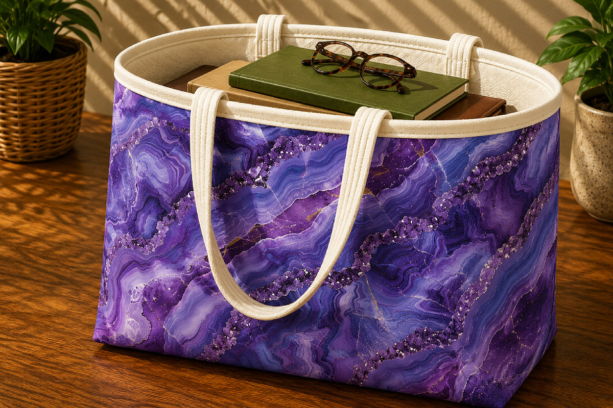 Amethyst Metallic and Stone Textures, a Pattern Graphic by Canvas Craft (Photo 6 of 9)