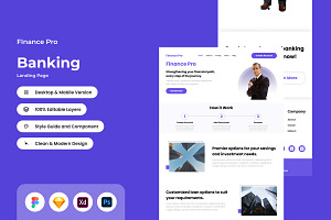 Finance Pro - Banking Landing Page 1