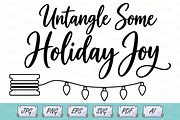 Holiday Light Untangle Joy Lettering, an Object Illustration by Ghagra (Thumbnail 1 of 7)