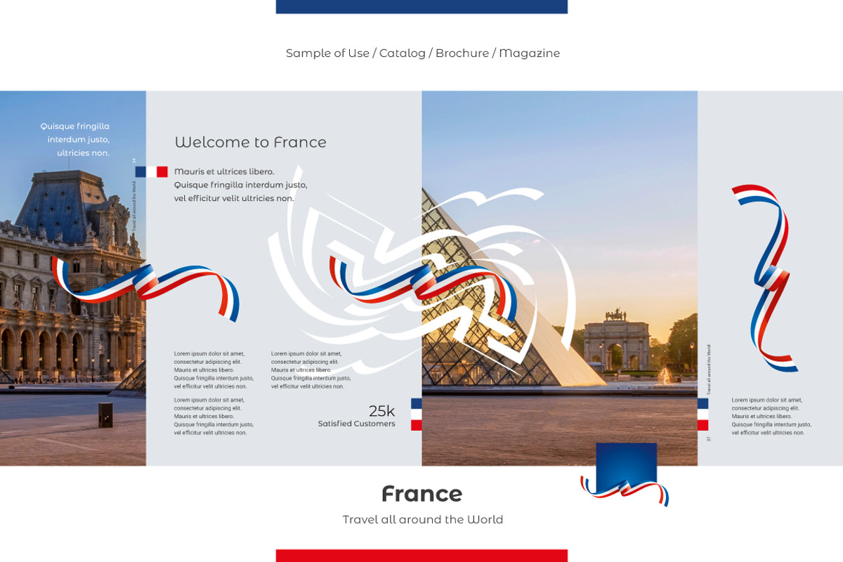 France flag ribbon vector, a Templates & Theme by Simbos (Photo 4 of 9)
