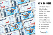 Skydiving Gift Ticket Canva Template, an Invitation Template by Snapybiz (Thumbnail 8 of 10)