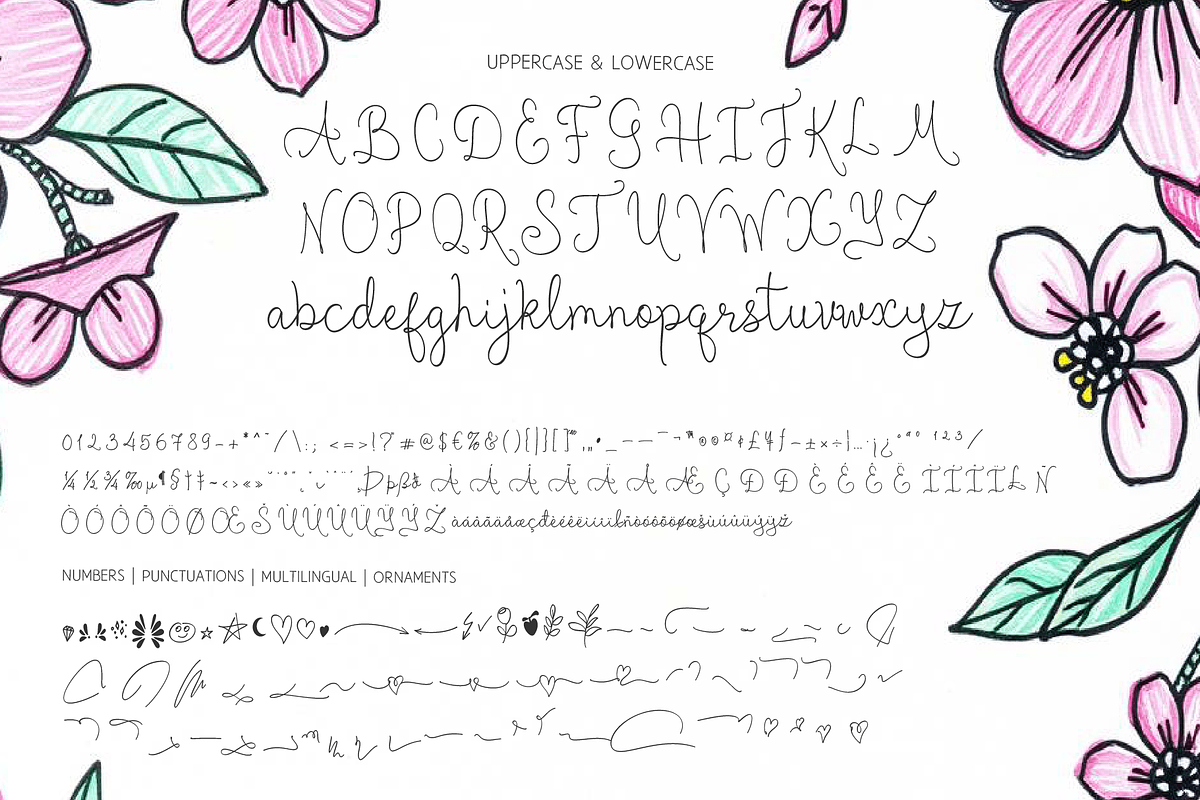 Hosaria Vesperine Handwriting Font, a Handwritten Font by Letterhanna Studio (Photo 7 of 12)