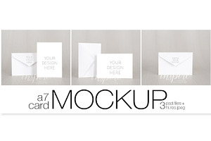 A7 Card/Invitation Nordic Mockup
