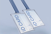 3d Two Hanging ID Cards Mockup, a Product Mockup by The Rose Project (Thumbnail 2 of 3)