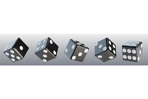 3D dice set with random numbers, a Sport Illustration by art PVP - market