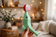 Dolphin sculpture - 3d papercraft, a Card Template by PAPER amaze (Thumbnail 2 of 4)