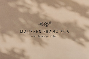 Hand Drawn Serif Font + Illustration