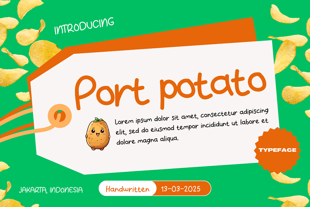 Port Potato -handwritten, a Handwritten Font by portype (Photo 1 of 10)