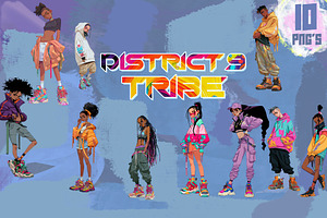 DISTRICT 9 TRIBE PNG SET