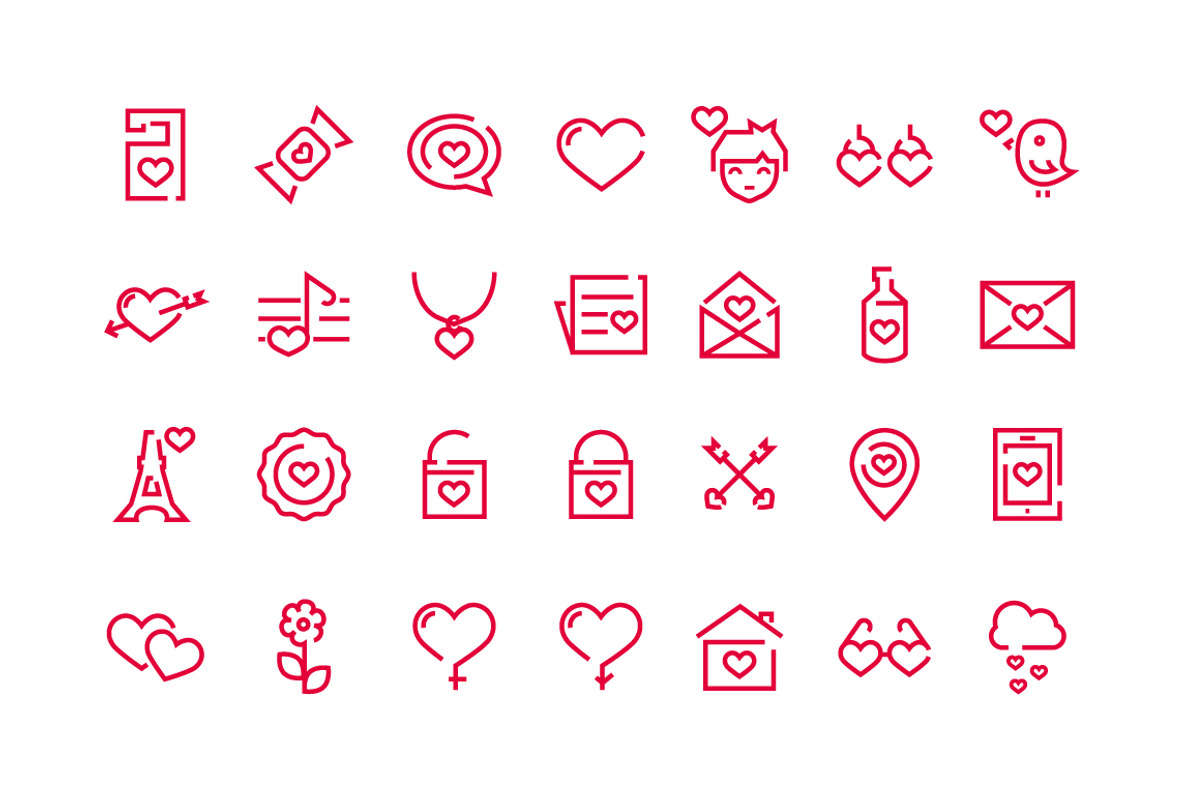 56 Love Icons, an Illustration by lavinialorena (Photo 3 of 4)