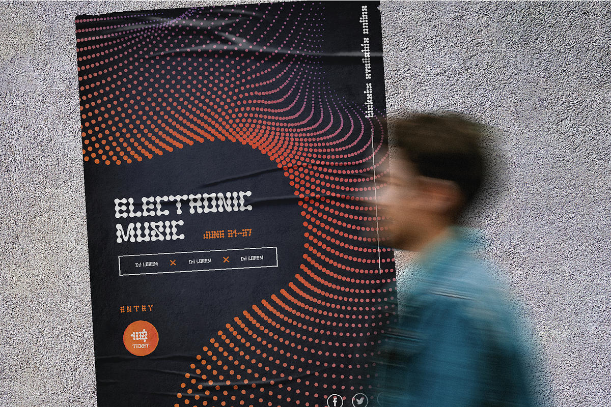 Techno Cowboy - Modular Typeface, a Sans Serif Font by HipFonts (Photo 9 of 9)