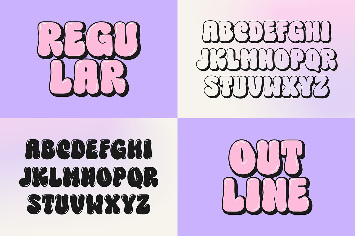 Choret Fudyng Bubble Typeface, a Symbol Font by alit design (Photo 2 of 25)
