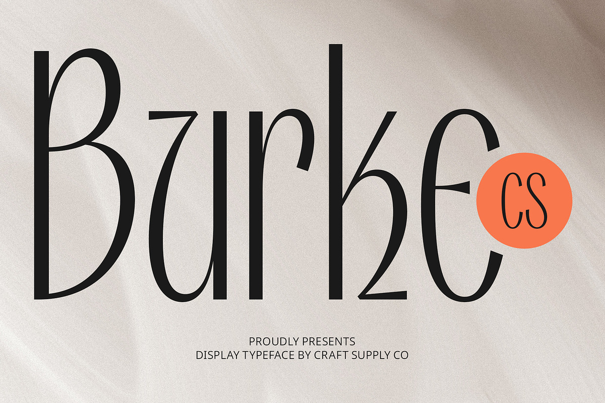 CS Burke – Classic Font, a Sans Serif Font by Craft Supply Co. (Photo 1 of 8)