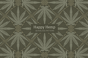 Happy Hemp Seamless Pattern, a Pattern Graphic by chimesdesign (Thumbnail 1 of 4)