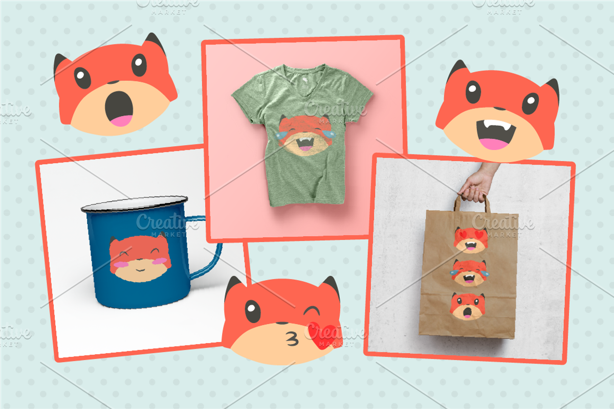 Fox Emojis, an Emoji Icon by NatBurger (Photo 3 of 4)