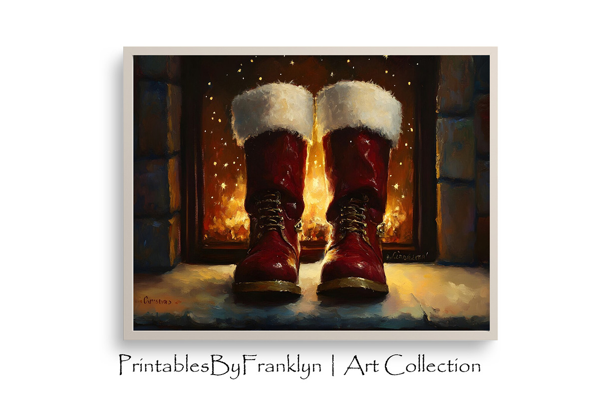 Santa Claus Set Wall Art Bundle, a Holiday Photo by PrintablesByFranklyn (Photo 2 of 8)