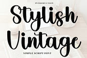 Stylish Vintage, a Handwritten Font by FreshTypeINK (Thumbnail 1 of 8)
