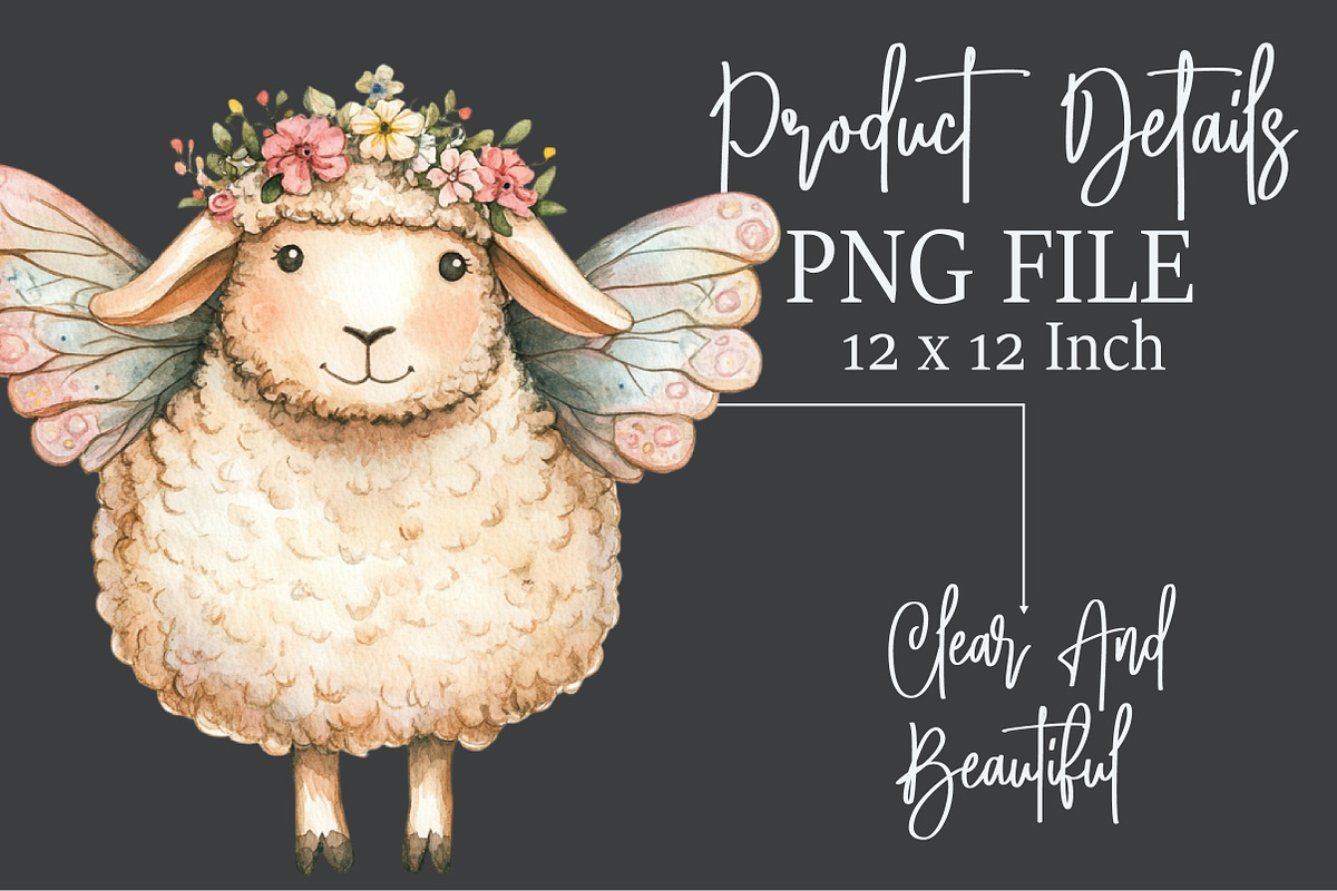 Whimsical Quirky Sheep Clipart, an Illustration by Rose Art (Photo 6 of 7)