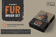 Fur Photoshop Brushes v2, a Brush Add-On by Mohamed Saber (Thumbnail 6 of 6)