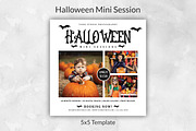 Halloween mini session template, a Card Template by Designscozy (Thumbnail 2 of 2)