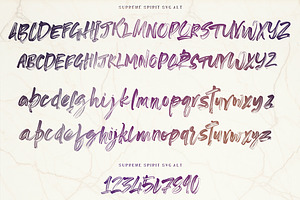 Supreme Spirit Brush Font