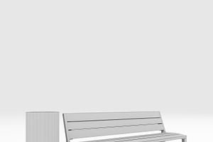 3D Model Bench Park 31