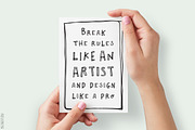 Outline Font - Artsy and Raw, a Handwritten Font by pixelcolours (Thumbnail 6 of 11)