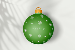 Christmas Ball Mockup