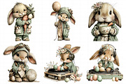 Whimsical Easter Bunny Clipart, an Illustration by Daily.Designs (Thumbnail 5 of 8)