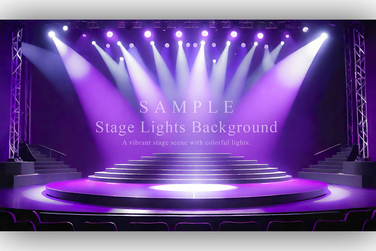 15 Stage Lights Background, a Background Graphic by NOMO DESIGN (Photo 15 of 16)