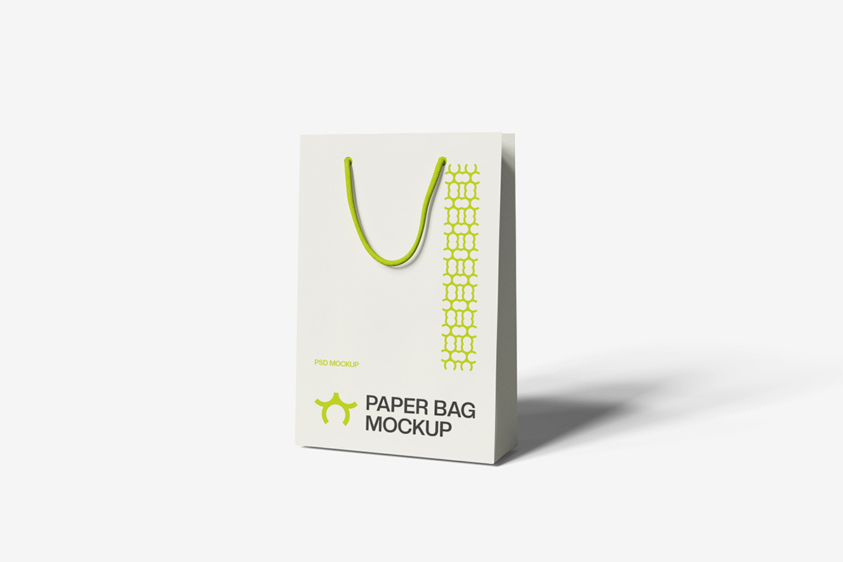 Paper Bag Mockup, a Merchandise Mockup by bimockup (Photo 3 of 6)