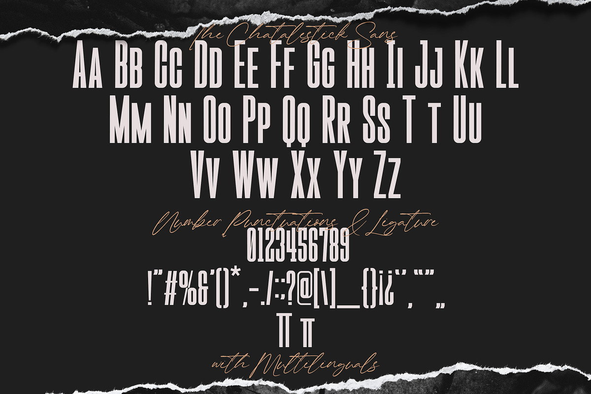 The Chatalestick - Strong Condensed, a Sans Serif Font by Almarkhatype (Photo 10 of 11)