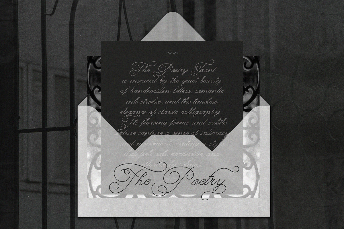 The Poetry Elegant Swash Script Font, a Script Font by AnMark (Photo 10 of 13)