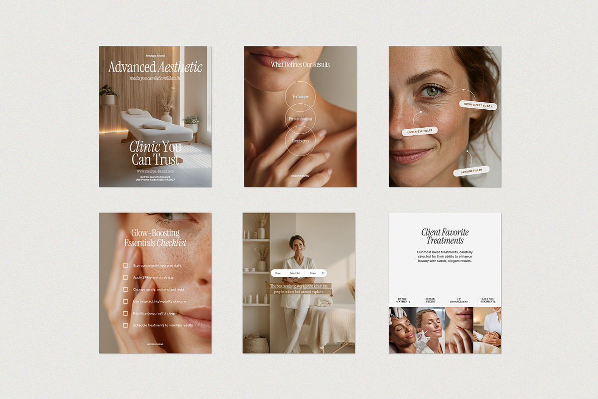 Medpsa and Injector Instagram Kit, a Social Media Template by Wildnun Studio (Photo 15 of 20)