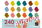 240 Procreate Autumn Color Palette, a Palette Add-On by LiuBi Art (Thumbnail 2 of 2)