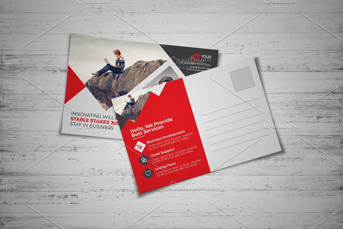 Corporate Postcard, a Card Template by Cristal Pioneer (Photo 5 of 7)