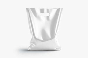 Die-Cut Plastic Bag Stand 3D Model