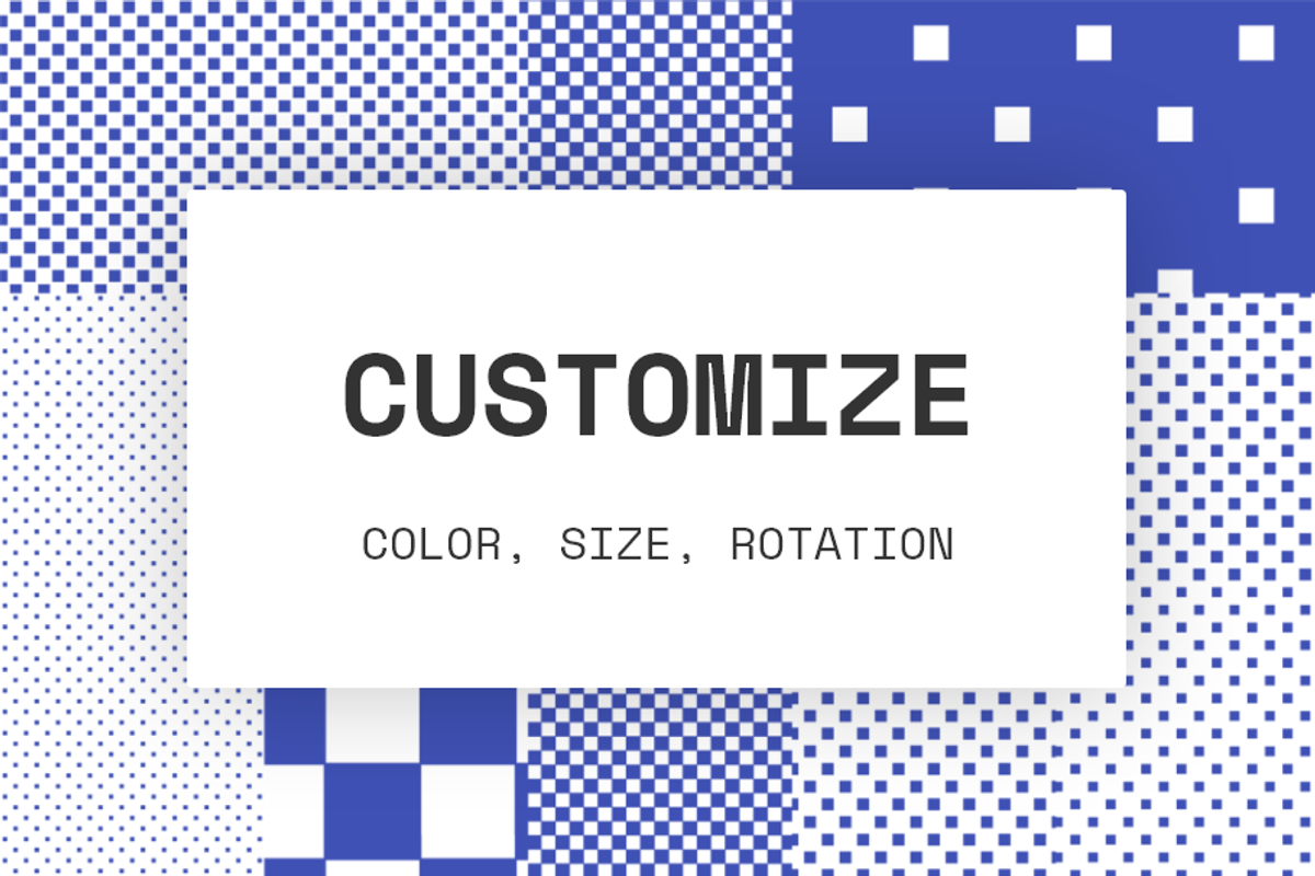 Square Halftones, a Pattern Graphic by Bold Stork (Photo 2 of 5)