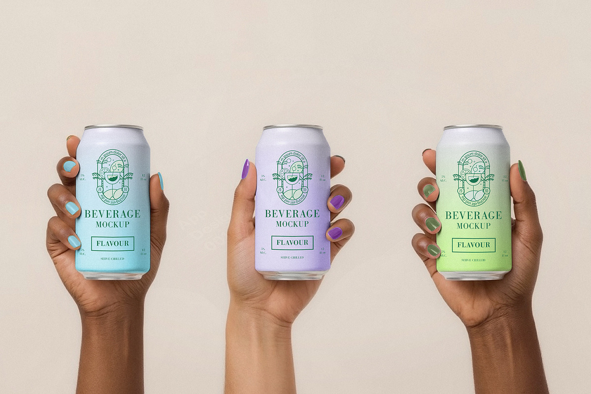 Soda Can Mockup, a Packaging Mockup by wavebreak