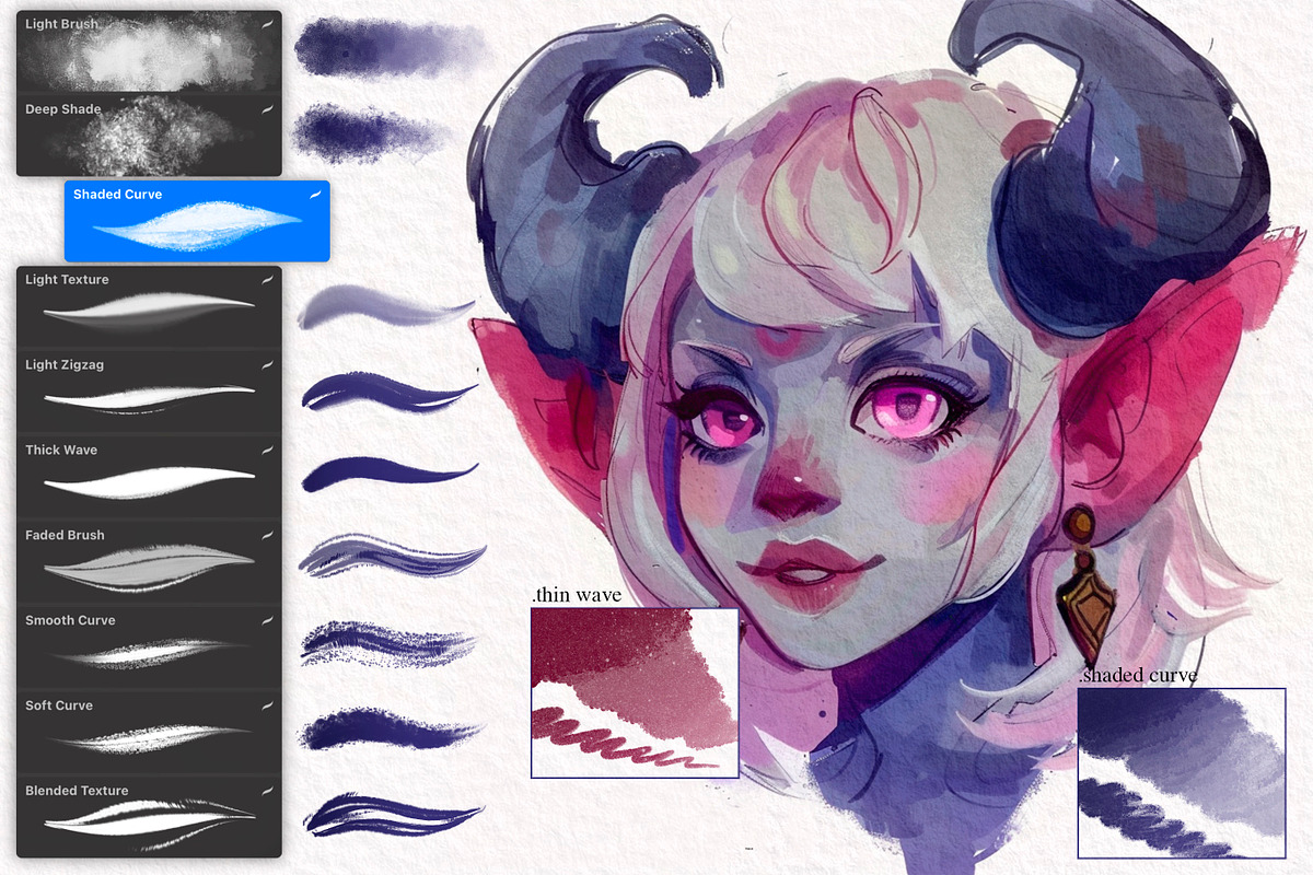 Painting Master Pack For Procreate, a Brush Add-On by Nuclear Brushes (Photo 8 of 10)