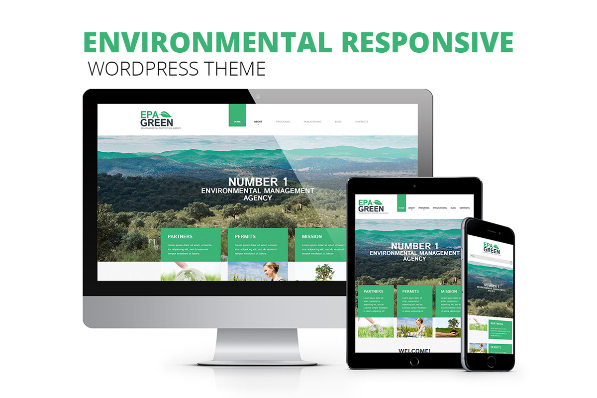 Environmental WordPress Theme, a WordPress Template by Zemez (Photo 2 of 5)