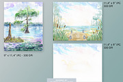 Swamp Landscape & Cliparts, an Illustration by Dora Katona (Thumbnail 2 of 4)