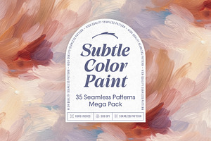 Subtle Color Paint Seamless Patterns