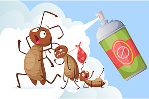 Cockroach baiting. domestic bad, an Animal Illustration by Onyx