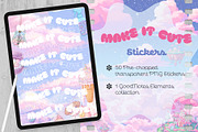 Make it Cute – Kawaii Stickers, an Object Illustration by LuOtero (Thumbnail 1 of 5)