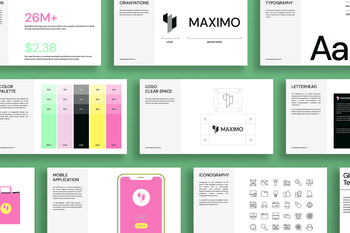 MAXIMO | Brand Guidelines Templates, a Branding & Logo Template by Artisan Vibes (Photo 3 of 11)