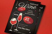 Gradient National Wine Day Flyer Set, a Flyer Template by graphicook (Thumbnail 2 of 3)