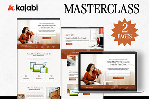 Kajabi Masterclass Template, a Landing Page Template by Altenne | Kajabi Designer