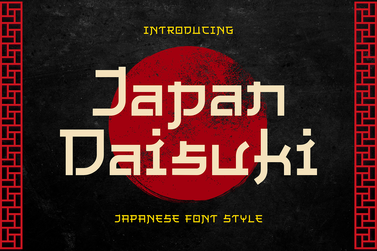 Japan Daisuki - Japanese Font Style, a Sans Serif Font by Sronstudio (Photo 1 of 12)