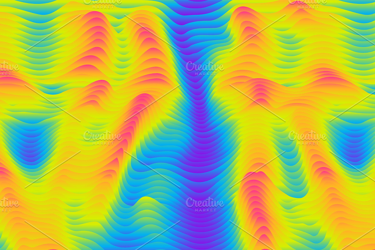 Hologram vector pattern pack, a Pattern Graphic by Gudiny (Photo 12 of 13)